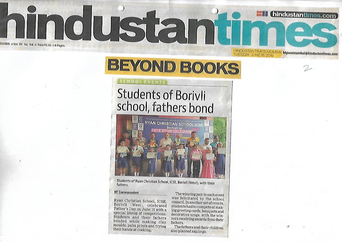 Father’s Day Celebration was featured in Hindustan Times